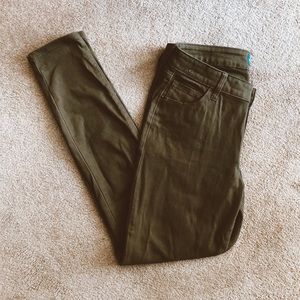 Army Green Skinny Jeans
